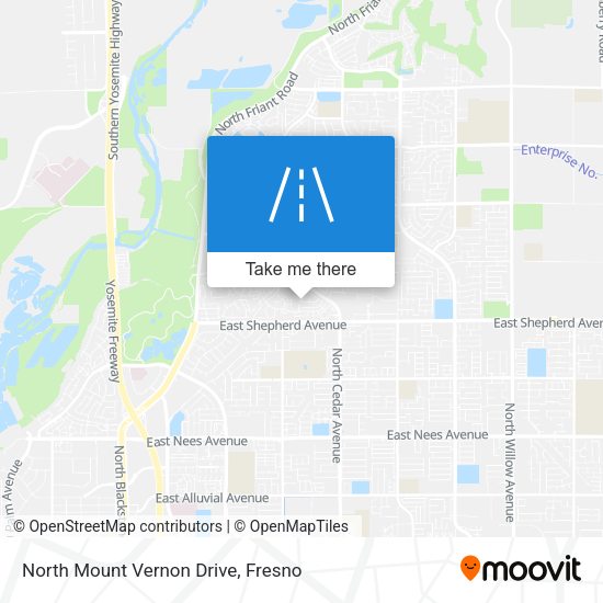 North Mount Vernon Drive map