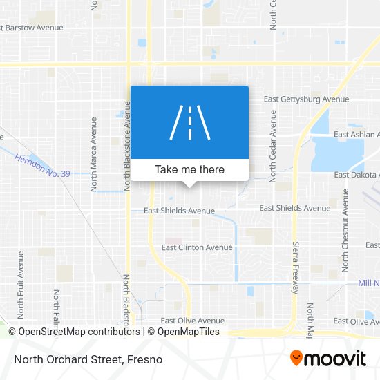 North Orchard Street map
