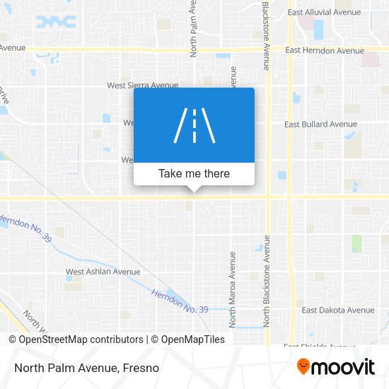 Mapa de North Palm Avenue