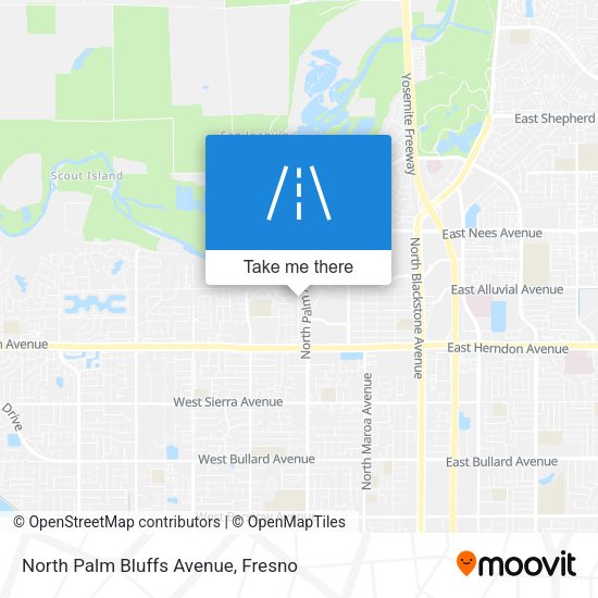 Mapa de North Palm Bluffs Avenue