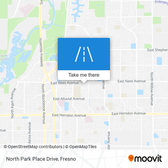 Mapa de North Park Place Drive