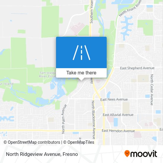 North Ridgeview Avenue map