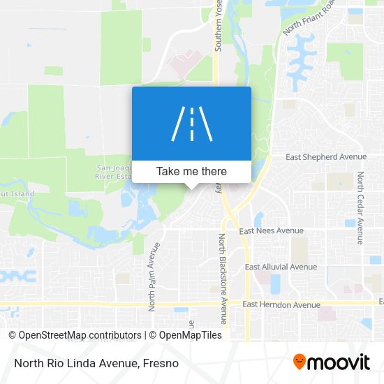 North Rio Linda Avenue map