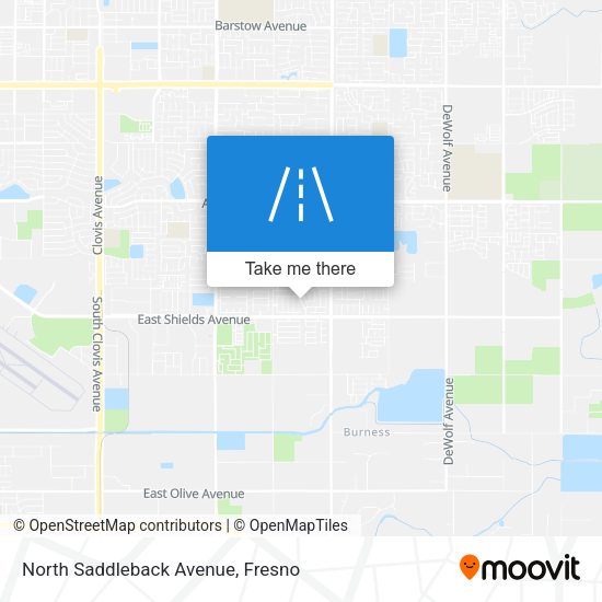 Mapa de North Saddleback Avenue