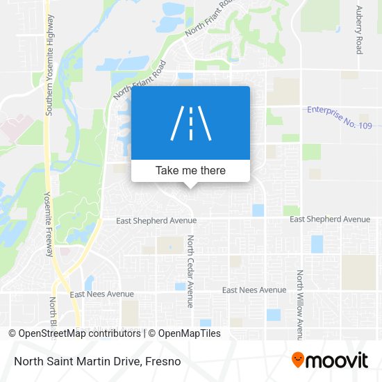 Mapa de North Saint Martin Drive