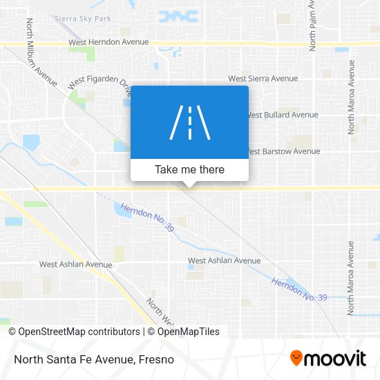 Mapa de North Santa Fe Avenue