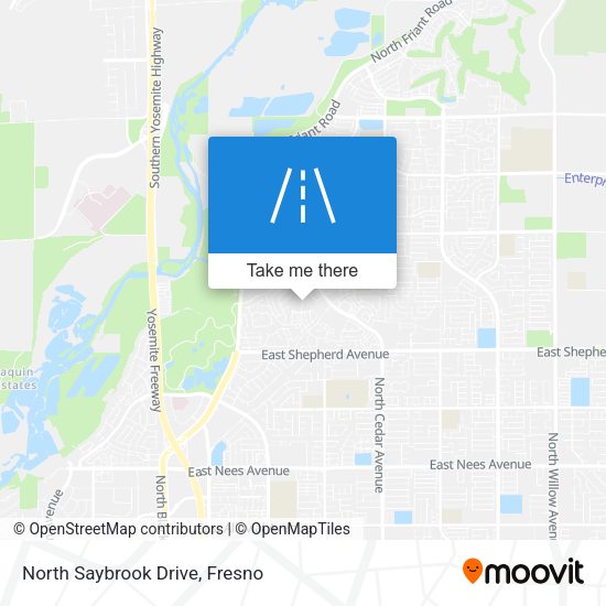 North Saybrook Drive map