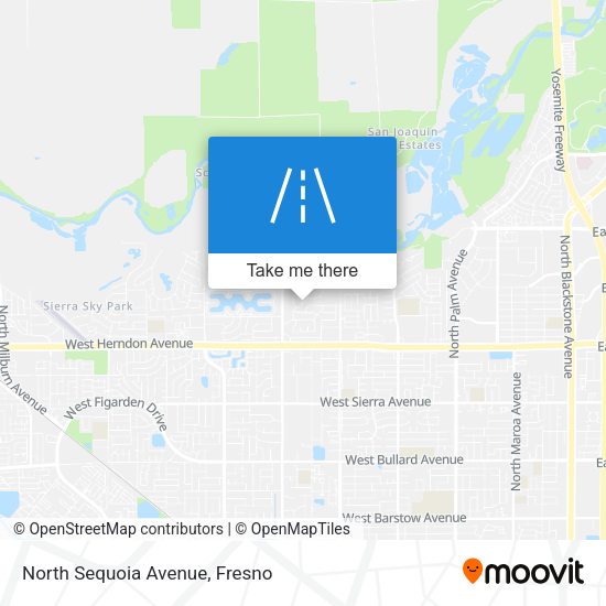 North Sequoia Avenue map