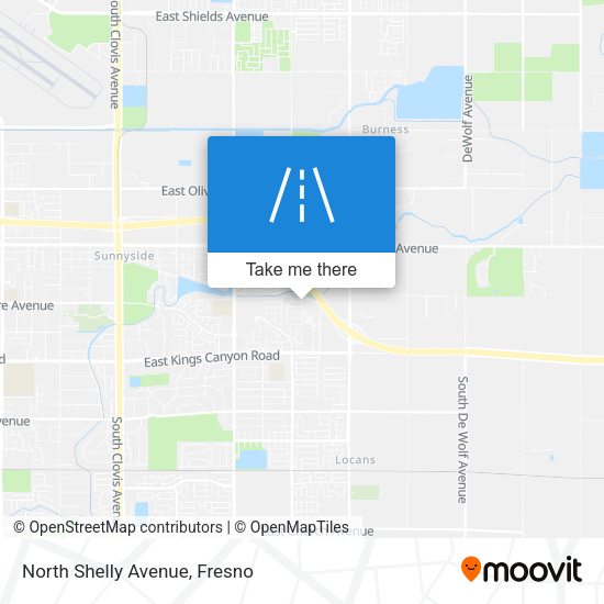 North Shelly Avenue map