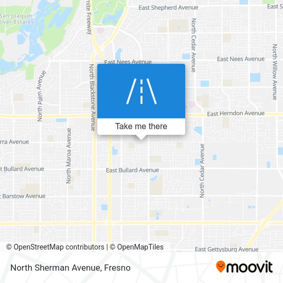 North Sherman Avenue map
