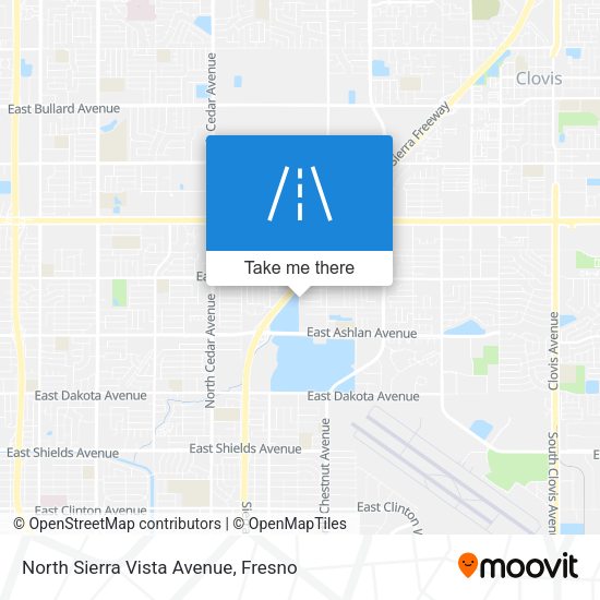 North Sierra Vista Avenue map