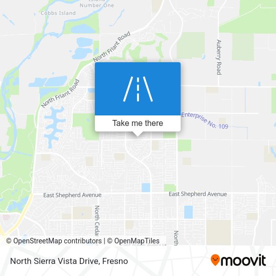 Mapa de North Sierra Vista Drive