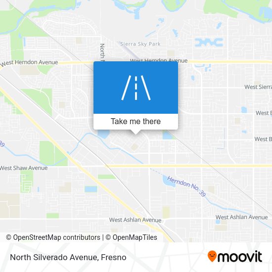 North Silverado Avenue map