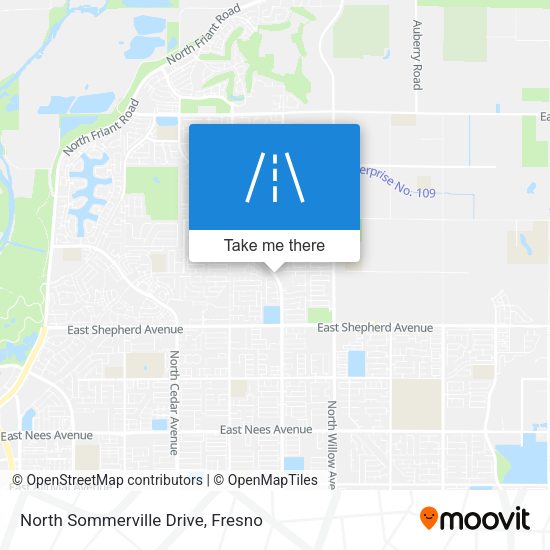 North Sommerville Drive map