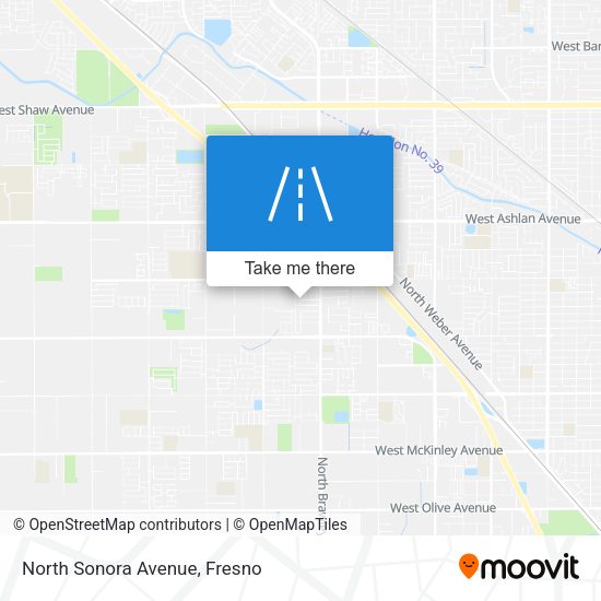 North Sonora Avenue map