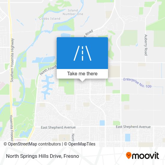 North Springs Hills Drive map