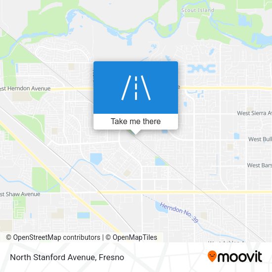 North Stanford Avenue map