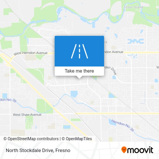 North Stockdale Drive map