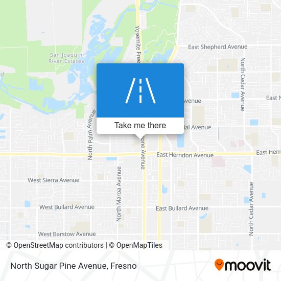Mapa de North Sugar Pine Avenue