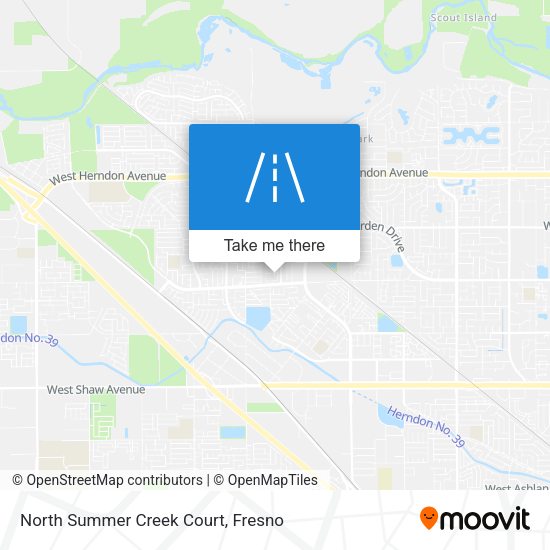Mapa de North Summer Creek Court