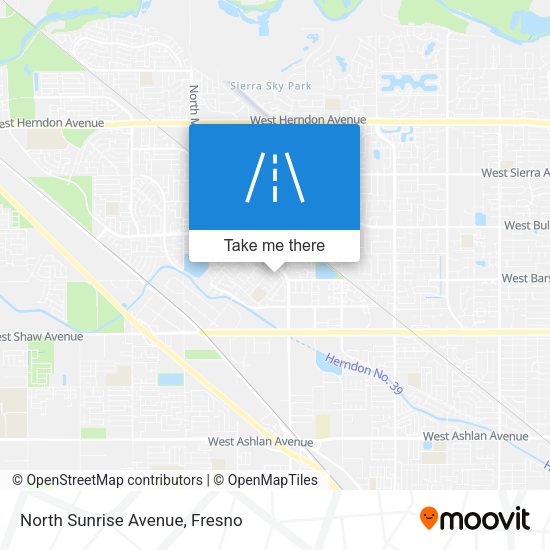 North Sunrise Avenue map