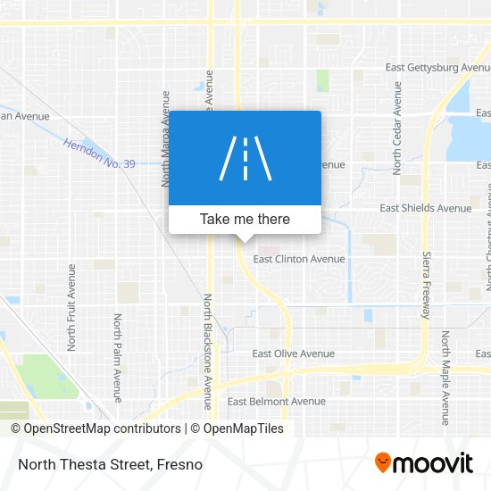 North Thesta Street map