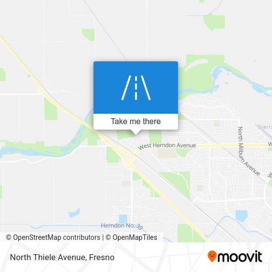 North Thiele Avenue map
