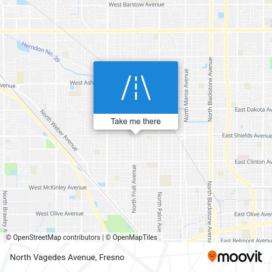 North Vagedes Avenue map