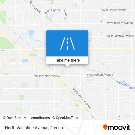 North Valentine Avenue map