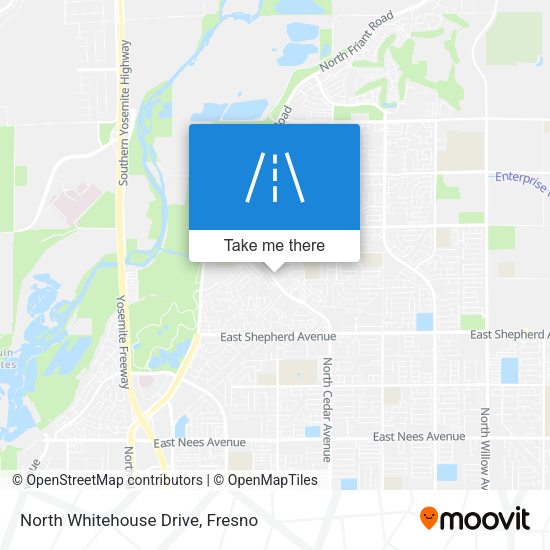 North Whitehouse Drive map