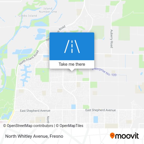 North Whitley Avenue map
