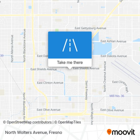 Mapa de North Wolters Avenue