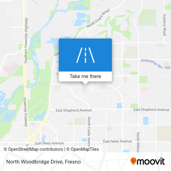 North Woodbridge Drive map