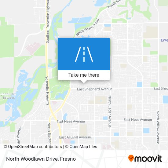 Mapa de North Woodlawn Drive