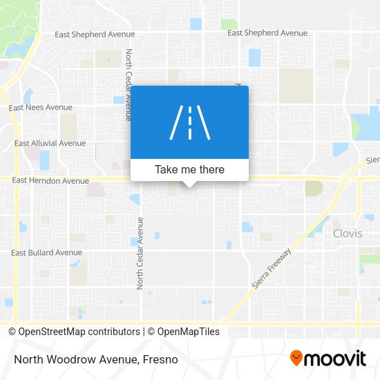 North Woodrow Avenue map
