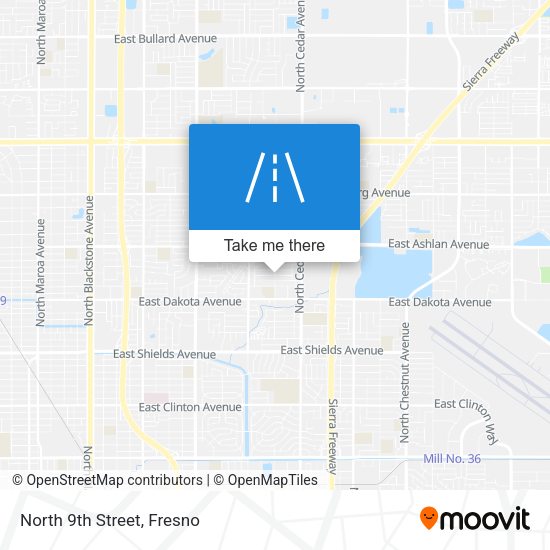 Mapa de North 9th Street