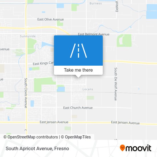 South Apricot Avenue map