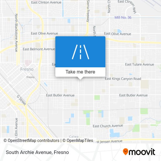 Mapa de South Archie Avenue