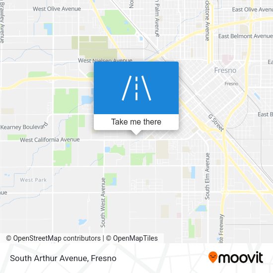 Mapa de South Arthur Avenue