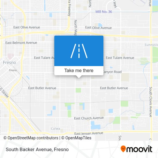 Mapa de South Backer Avenue
