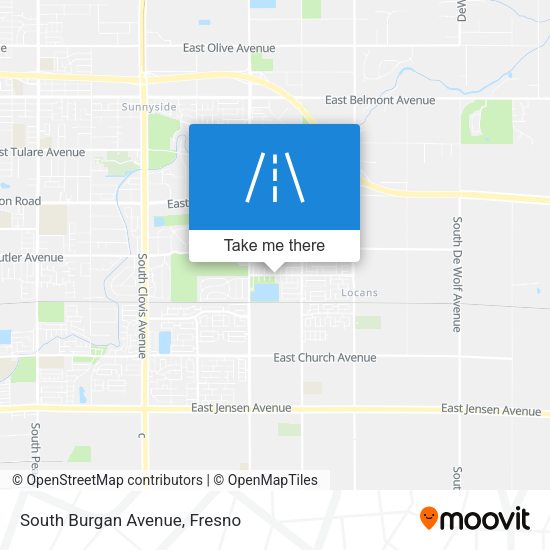 Mapa de South Burgan Avenue