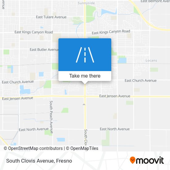 Mapa de South Clovis Avenue