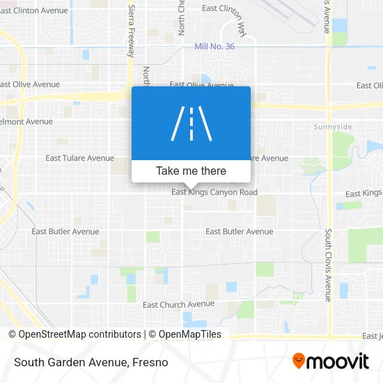 South Garden Avenue map