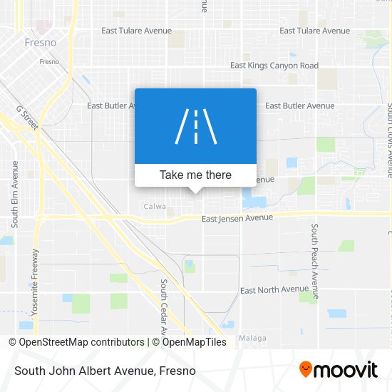 South John Albert Avenue map
