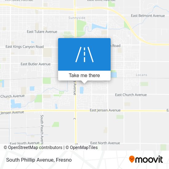 Mapa de South Phillip Avenue