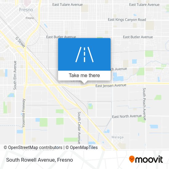 Mapa de South Rowell Avenue