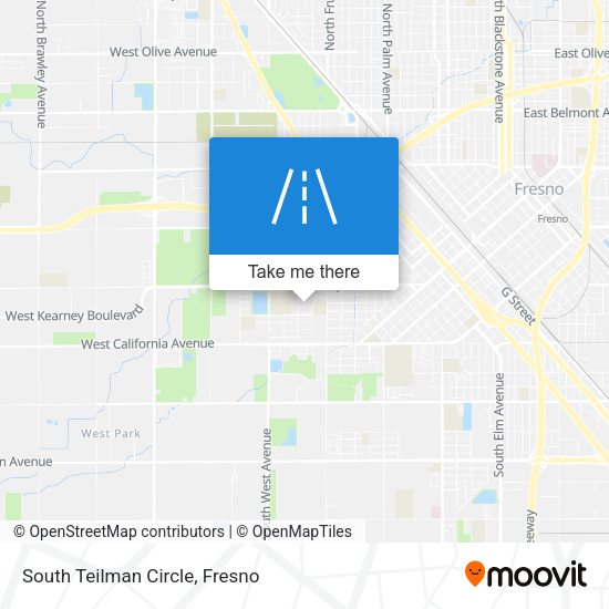 South Teilman Circle map