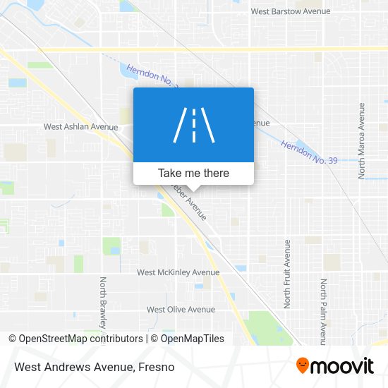 West Andrews Avenue map