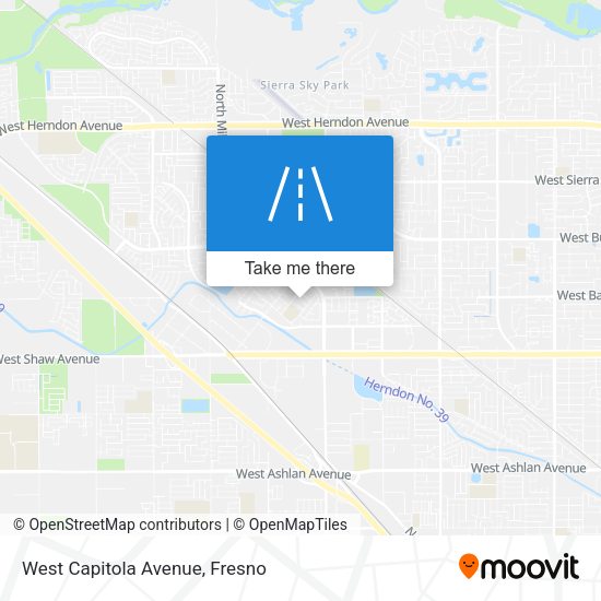 West Capitola Avenue map