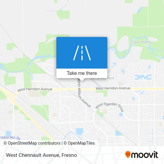 West Chennault Avenue map